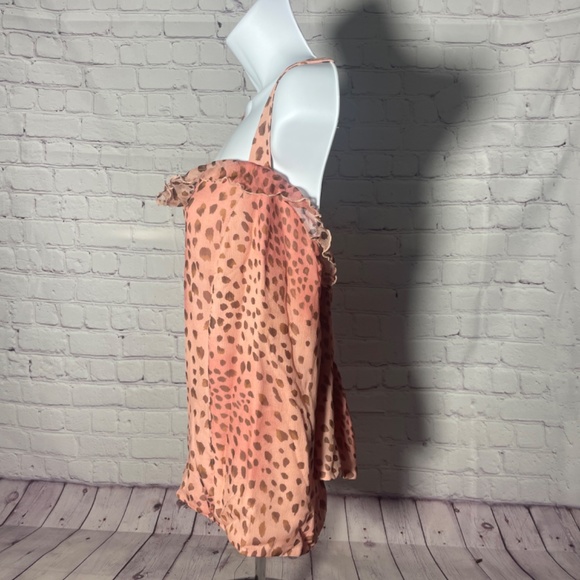 Dana Buchman Pink Animal Print Top Size 20 - Picture 2 of 6